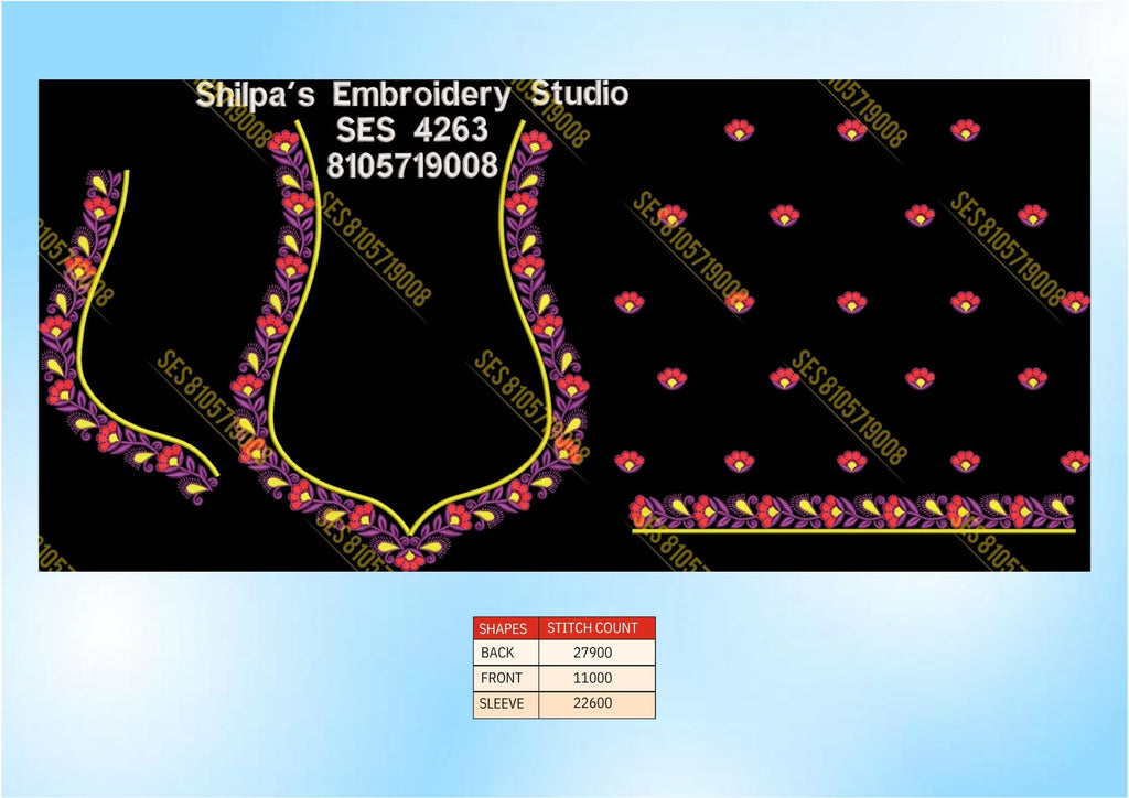 Embroidery Designs 4201-4300 Series