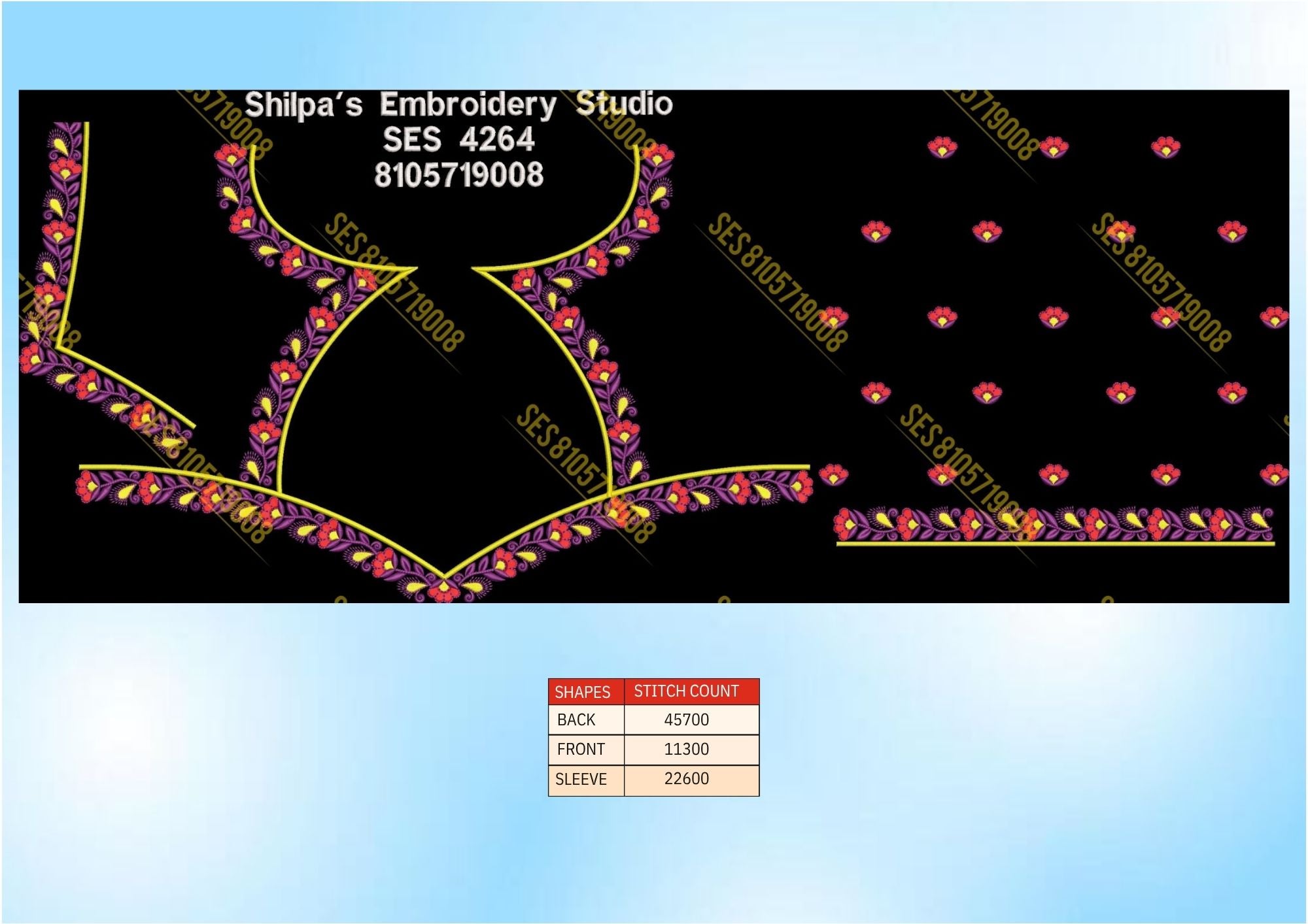 Embroidery Designs 4201-4300 Series