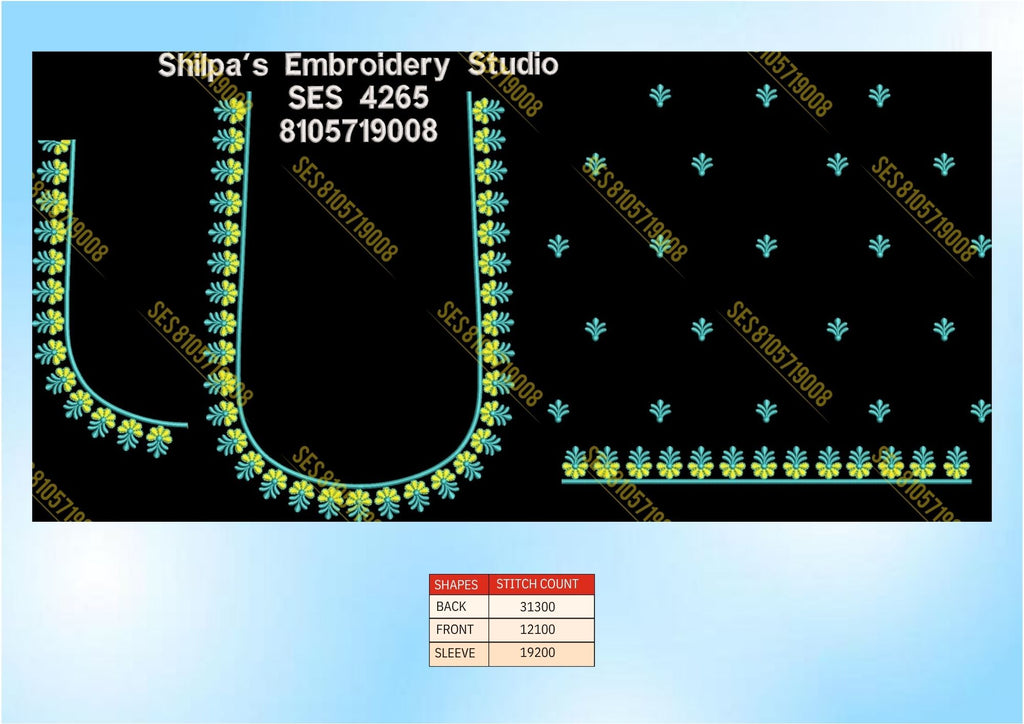Embroidery Designs 4201-4300 Series