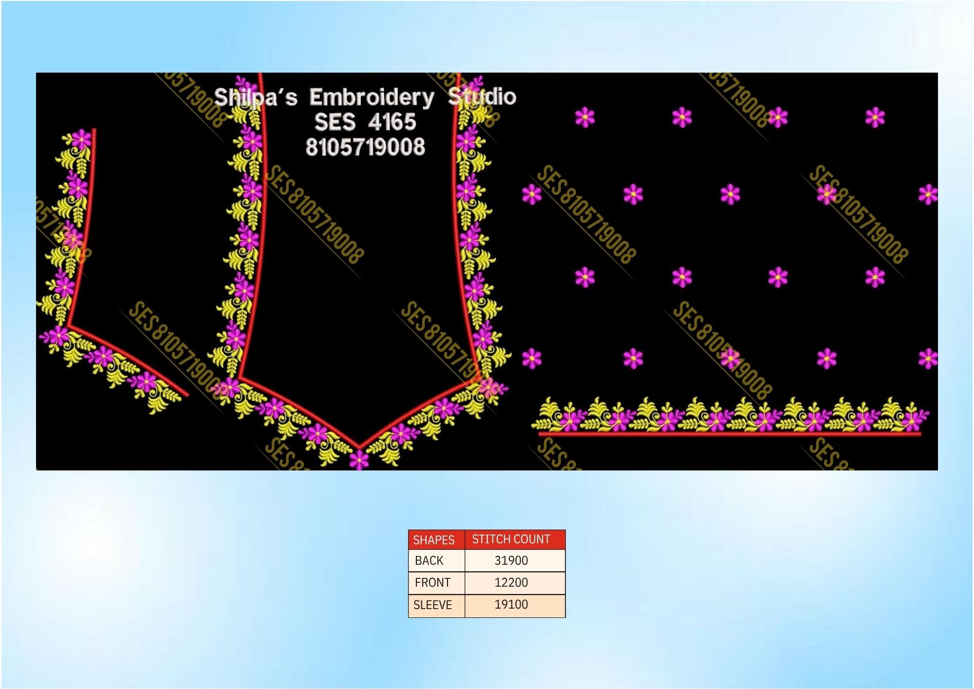 Embroidery Designs 4101-4200 Series