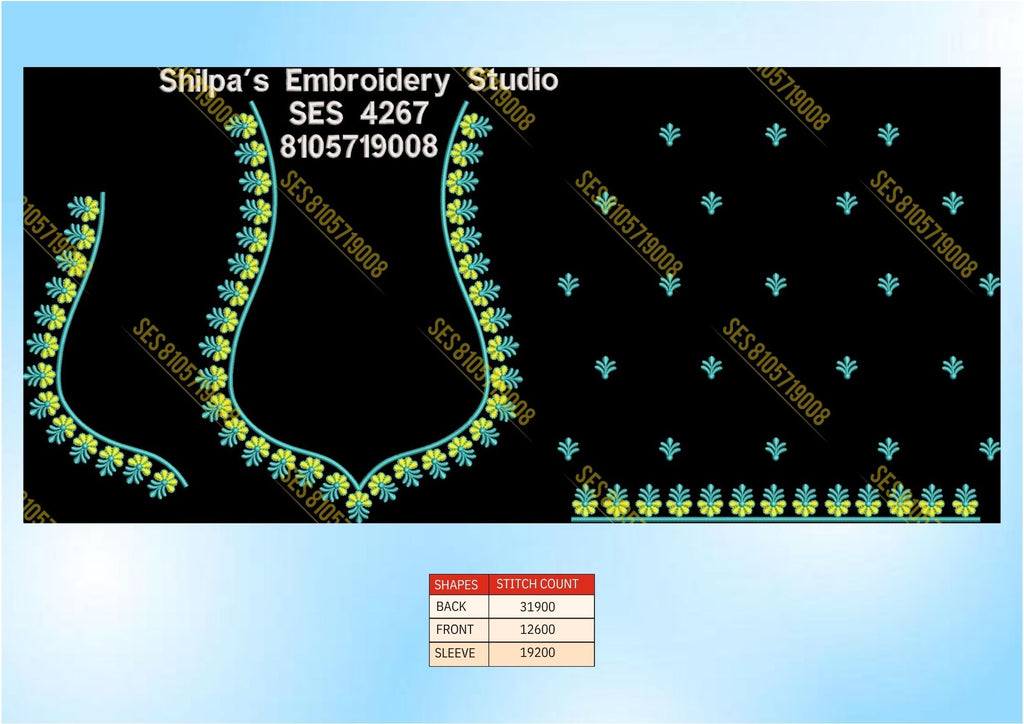 Embroidery Designs 4201-4300 Series