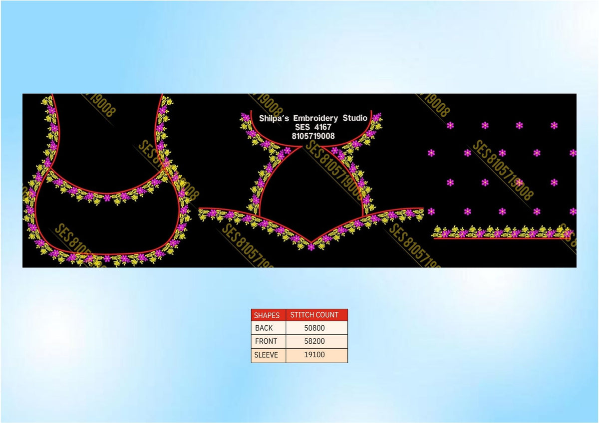 Embroidery Designs 4101-4200 Series