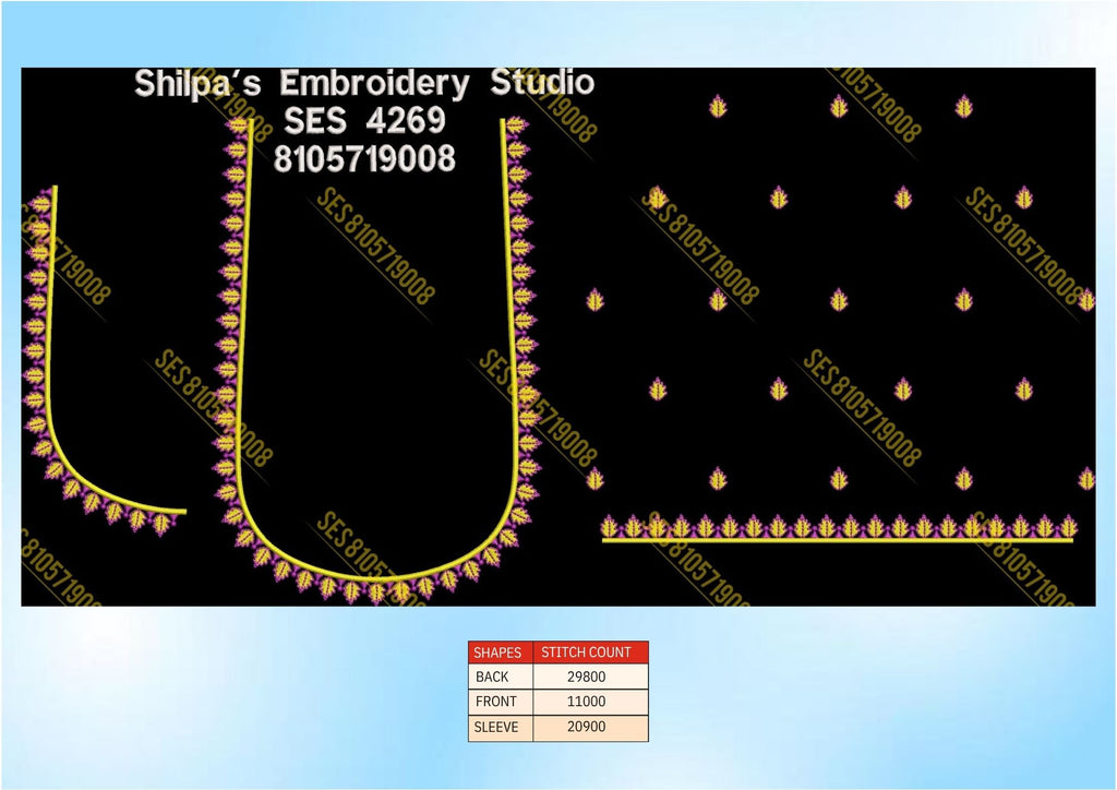 Embroidery Designs 4201-4300 Series