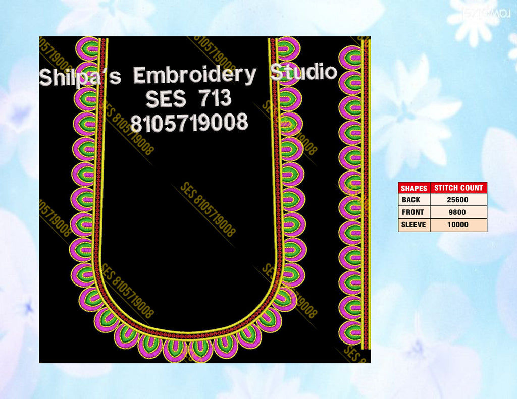 Embroidery Designs 701-800 Series