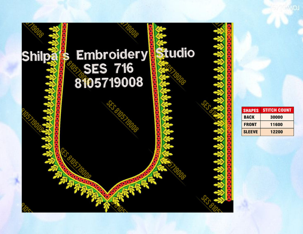 Embroidery Designs 701-800 Series