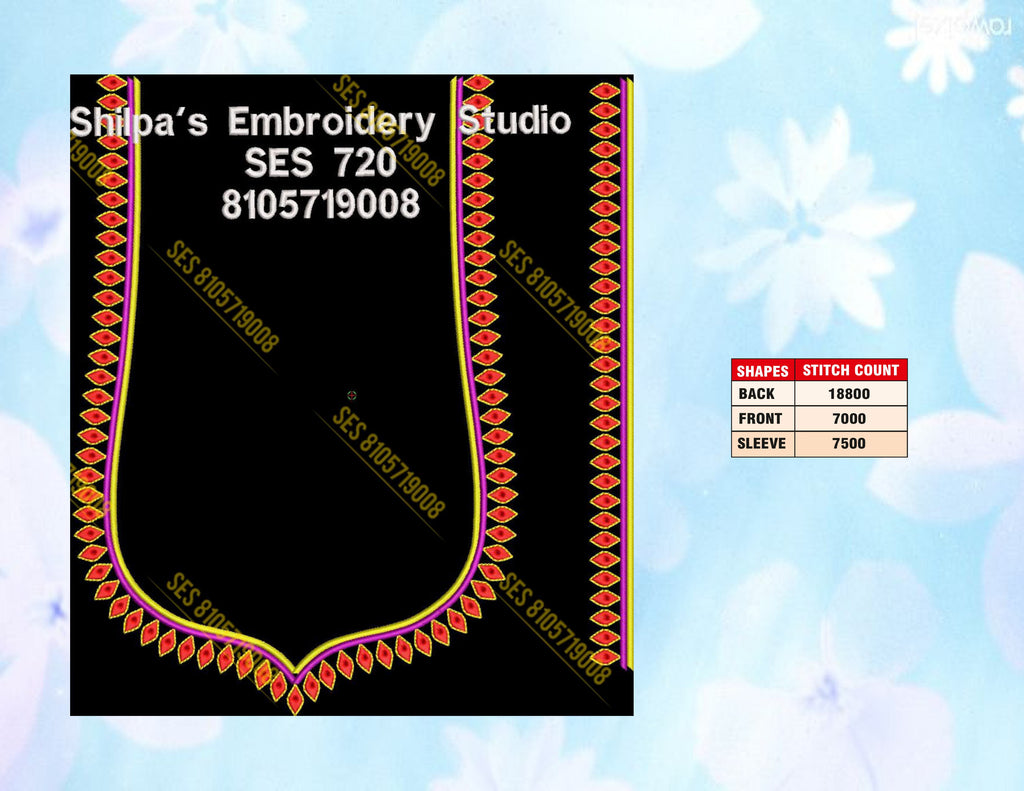 Embroidery Designs 701-800 Series