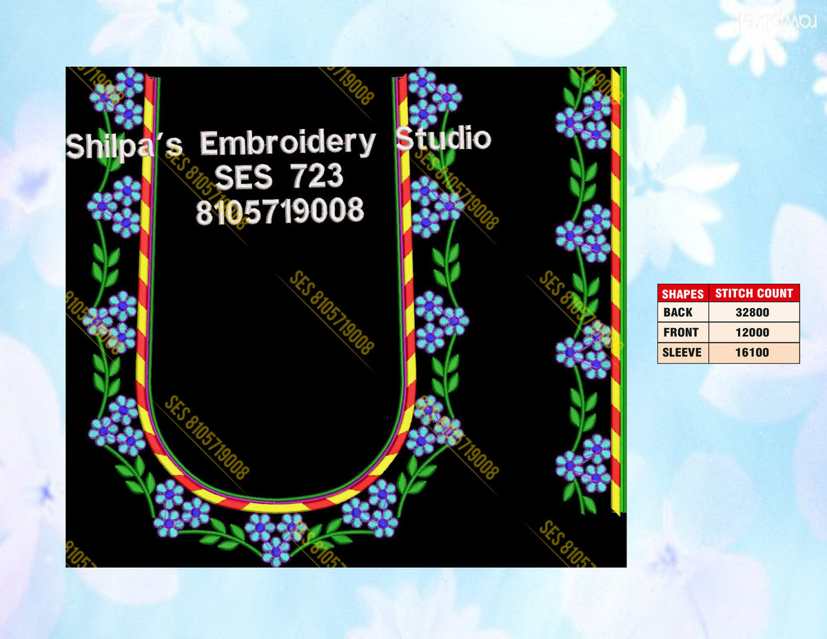 Embroidery Designs 701-800 Series
