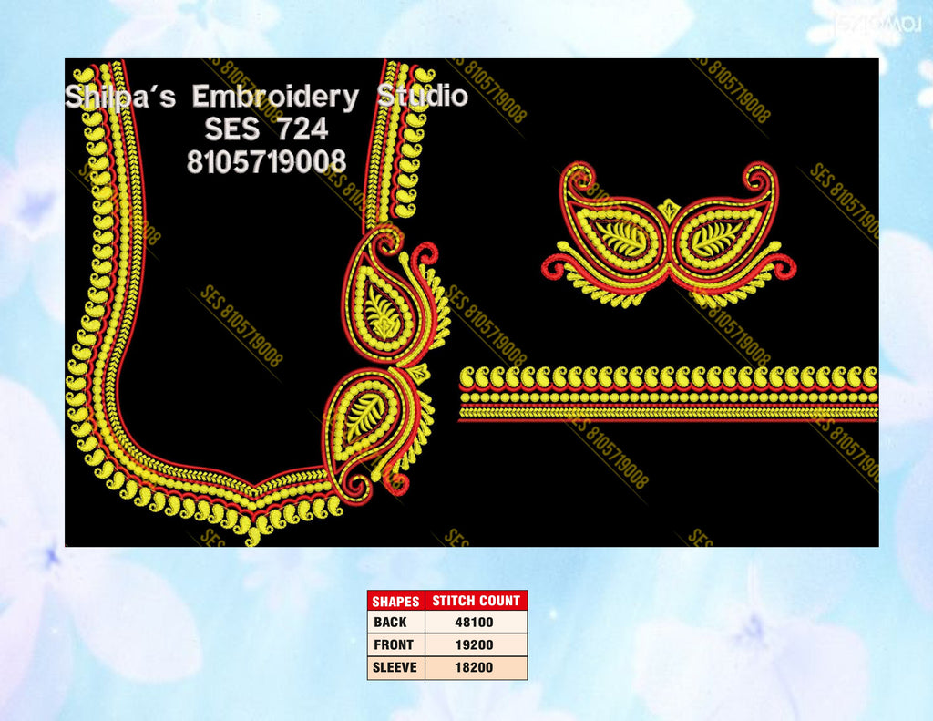Embroidery Designs 701-800 Series