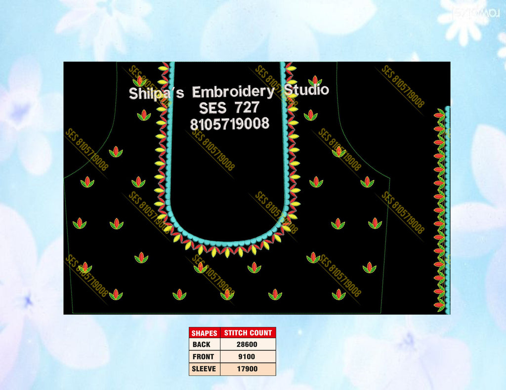 Embroidery Designs 701-800 Series