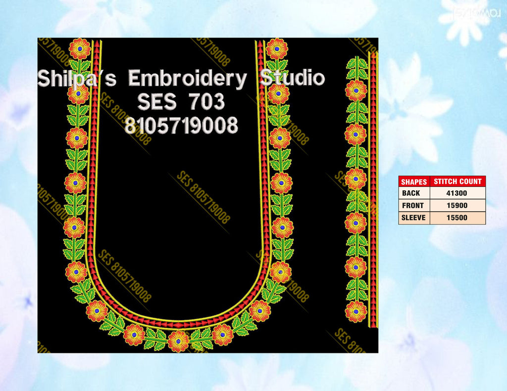 Embroidery Designs 701-800 Series