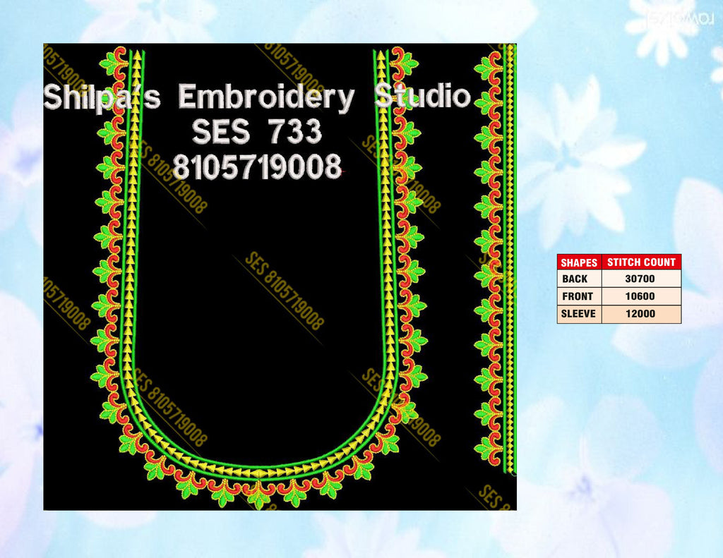 Embroidery Designs 701-800 Series