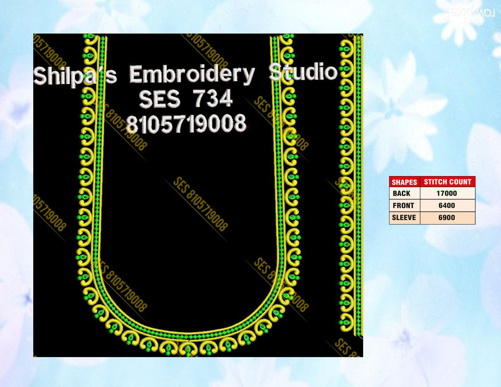 Embroidery Designs 701-800 Series