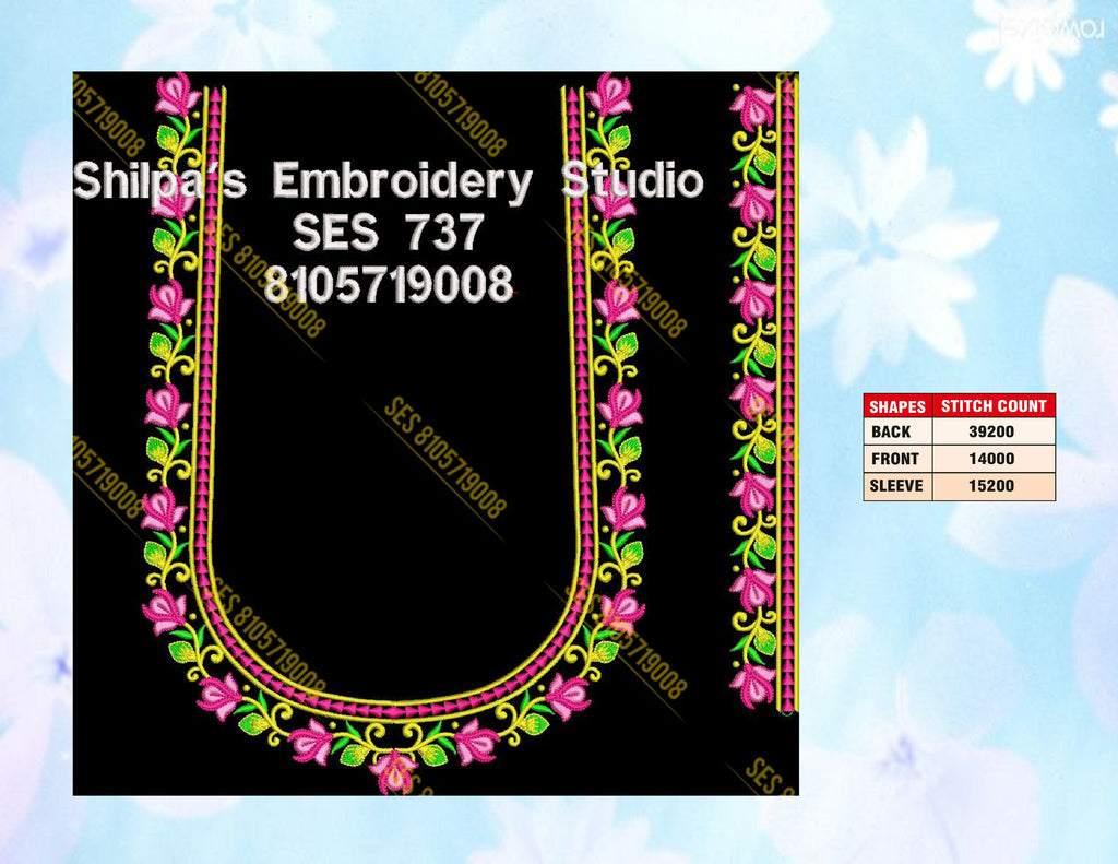 Embroidery Designs 701-800 Series