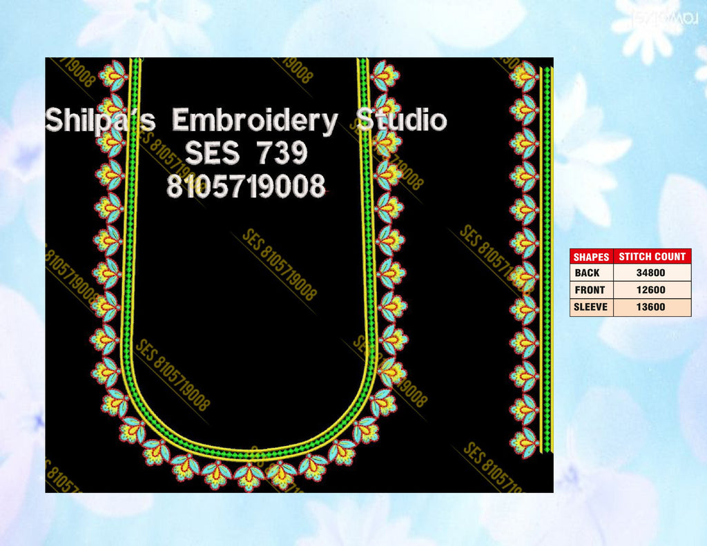 Embroidery Designs 701-800 Series