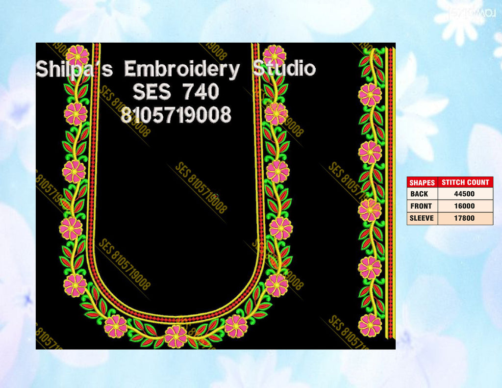 Embroidery Designs 701-800 Series