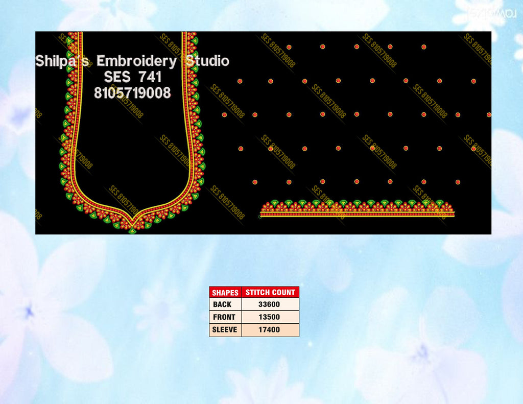 Embroidery Designs 701-800 Series