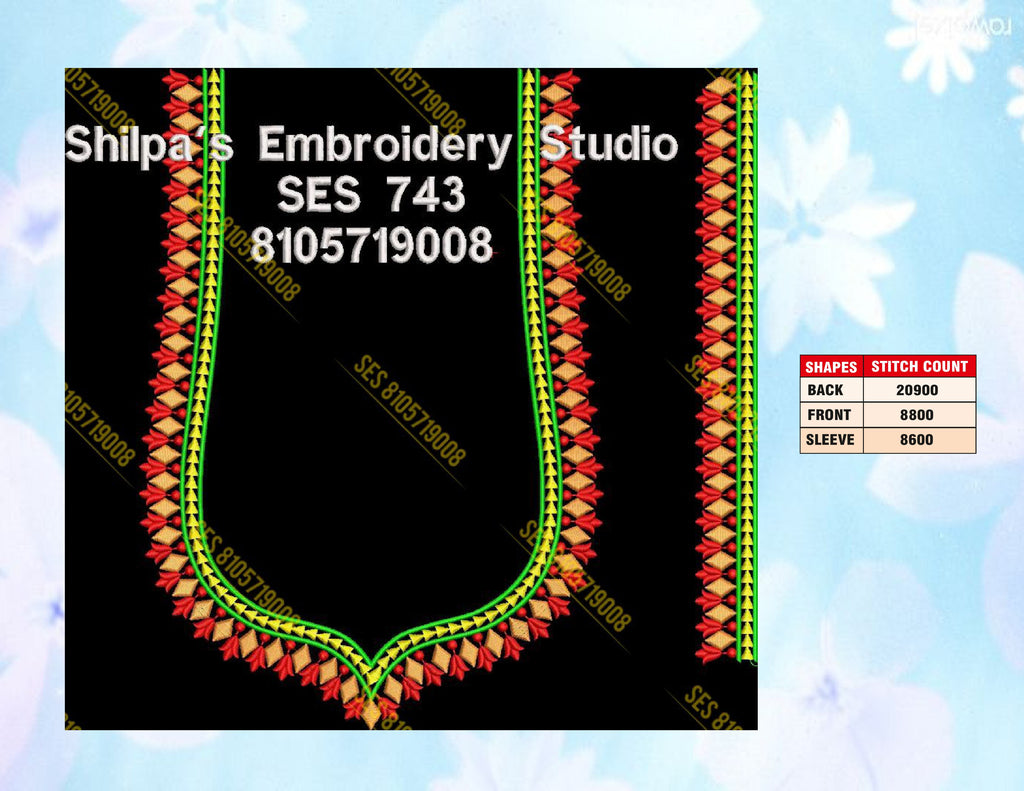 Embroidery Designs 701-800 Series