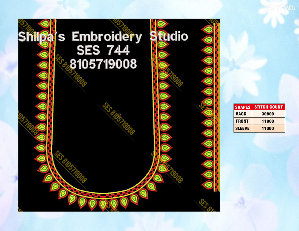Embroidery Designs 701-800 Series
