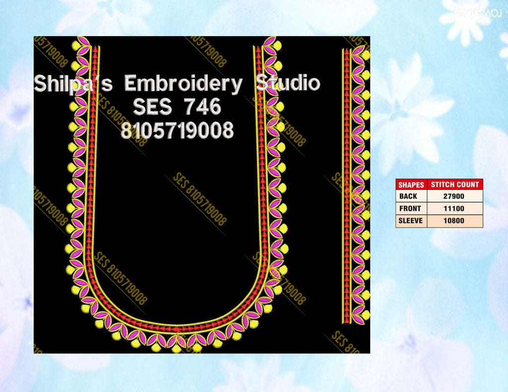 Embroidery Designs 701-800 Series