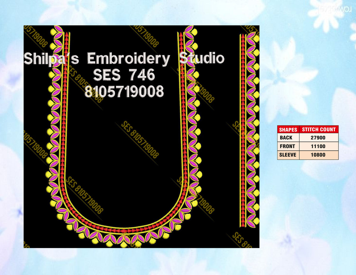 Embroidery Designs 701-800 Series