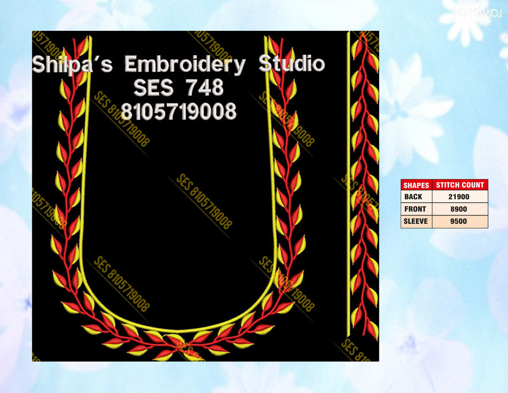 Embroidery Designs 701-800 Series