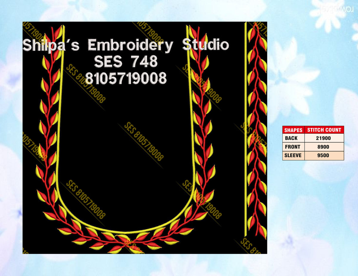 Embroidery Designs 701-800 Series