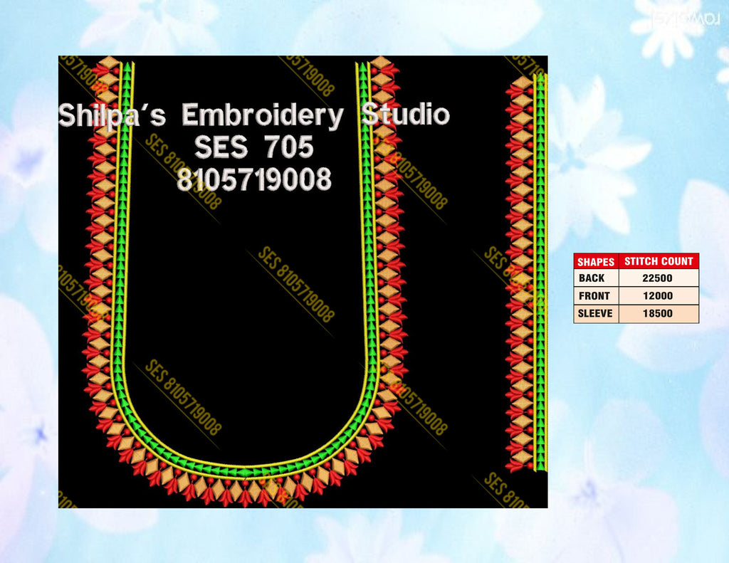 Embroidery Designs 701-800 Series
