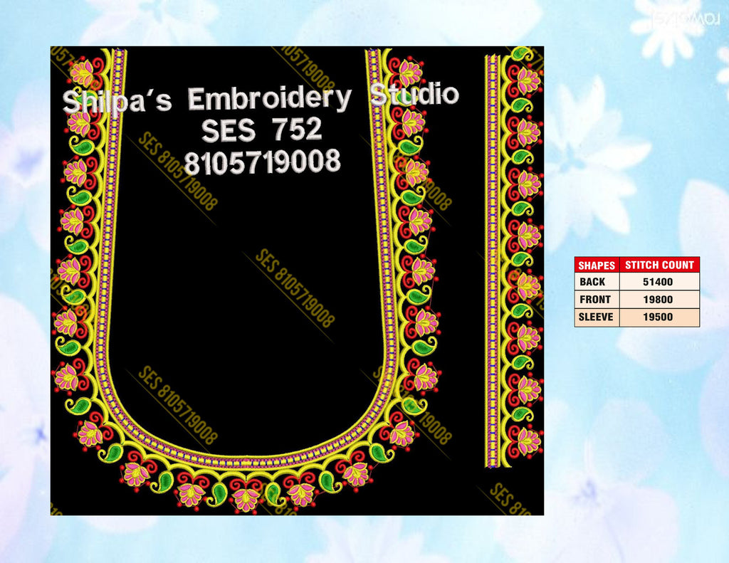 Embroidery Designs 701-800 Series