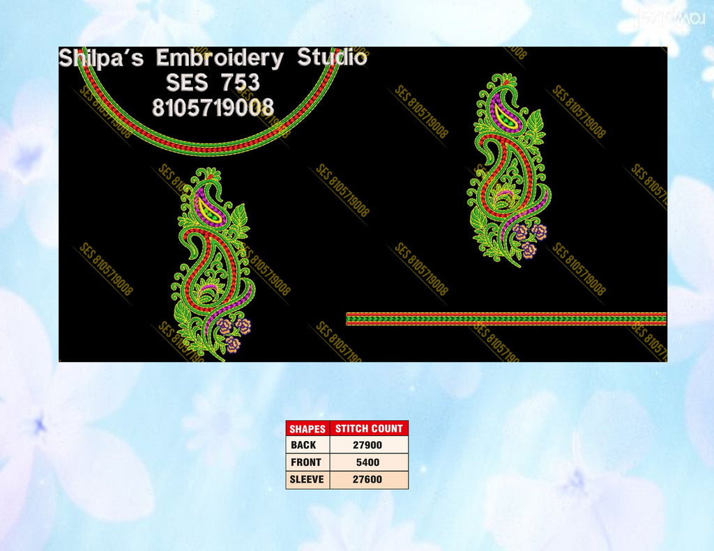 Embroidery Designs 701-800 Series