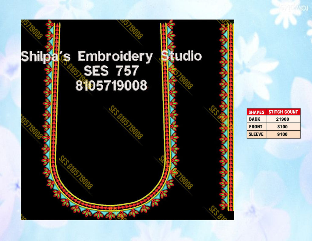 Embroidery Designs 701-800 Series