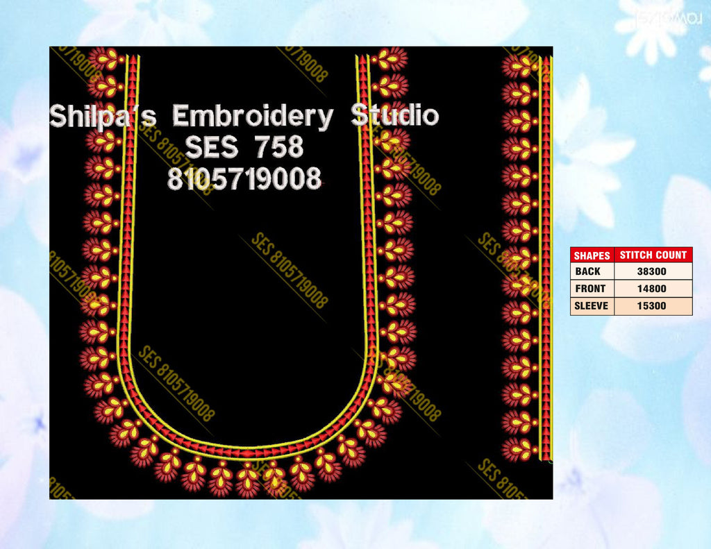 Embroidery Designs 701-800 Series
