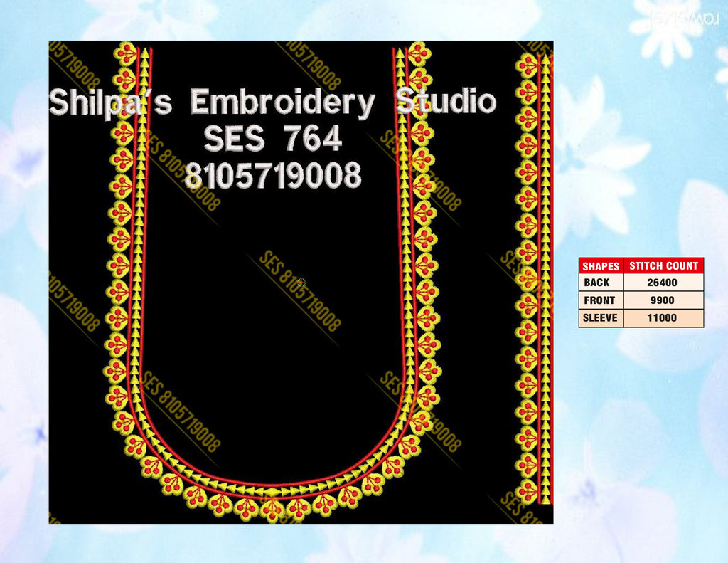Embroidery Designs 701-800 Series