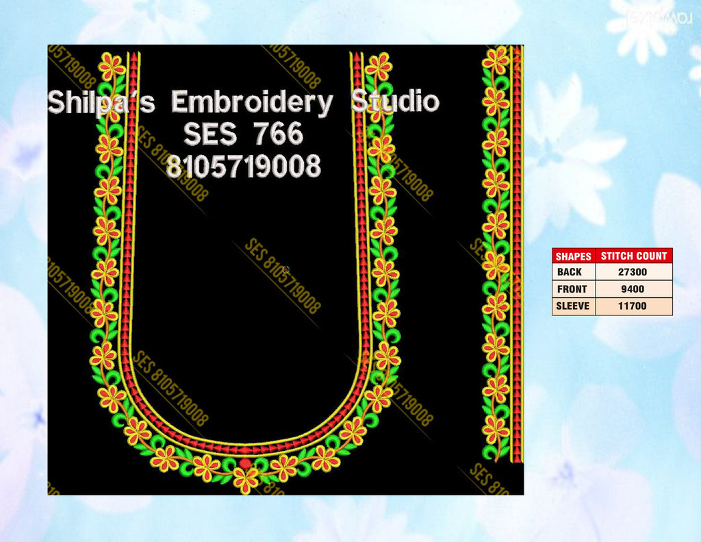 Embroidery Designs 701-800 Series