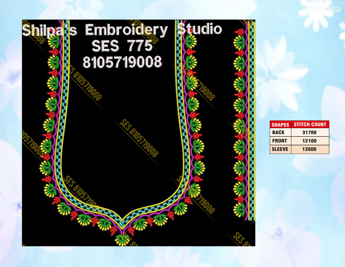 Embroidery Designs 701-800 Series