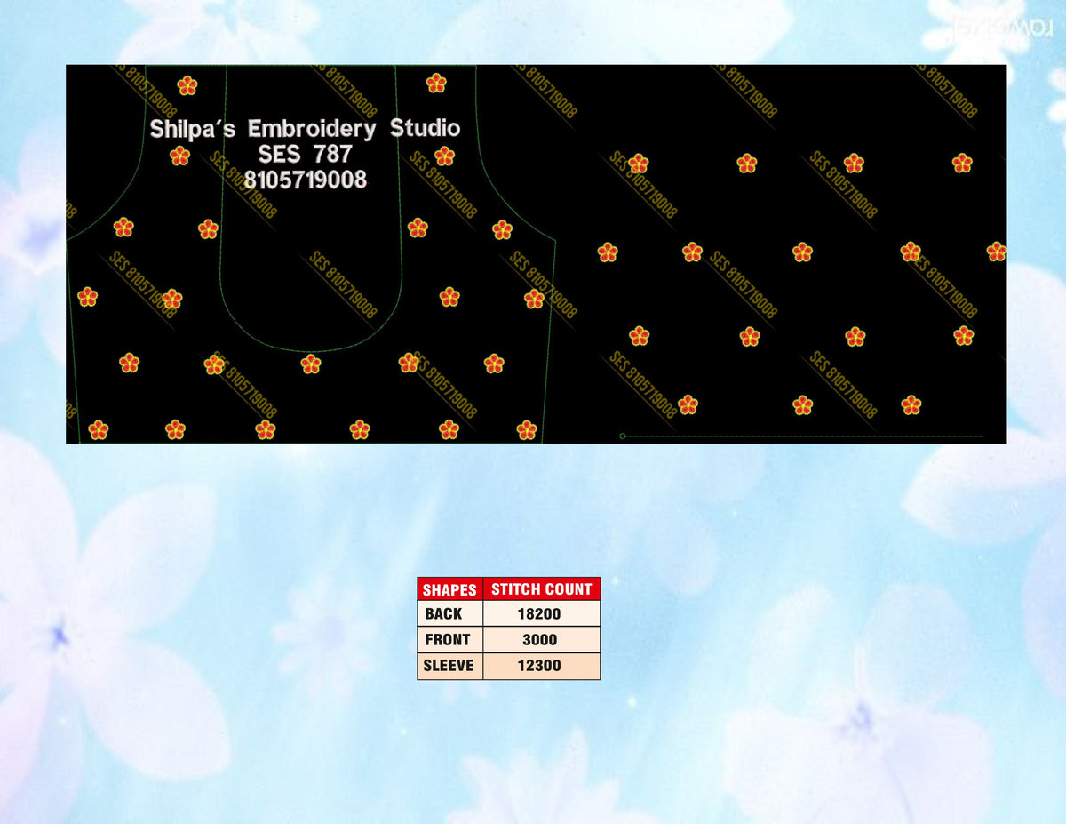 Embroidery Designs 701-800 Series