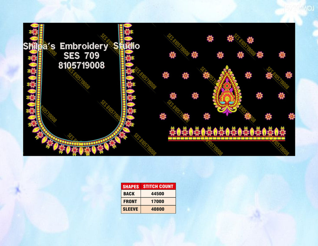Embroidery Designs 701-800 Series