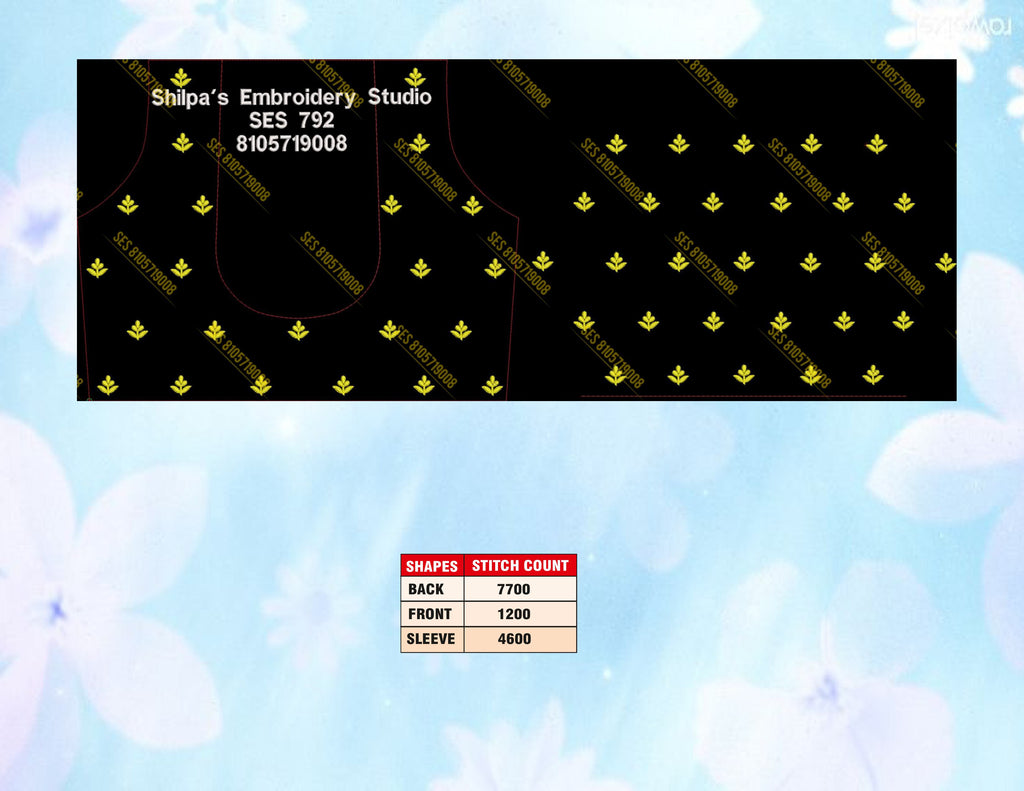 Embroidery Designs 701-800 Series
