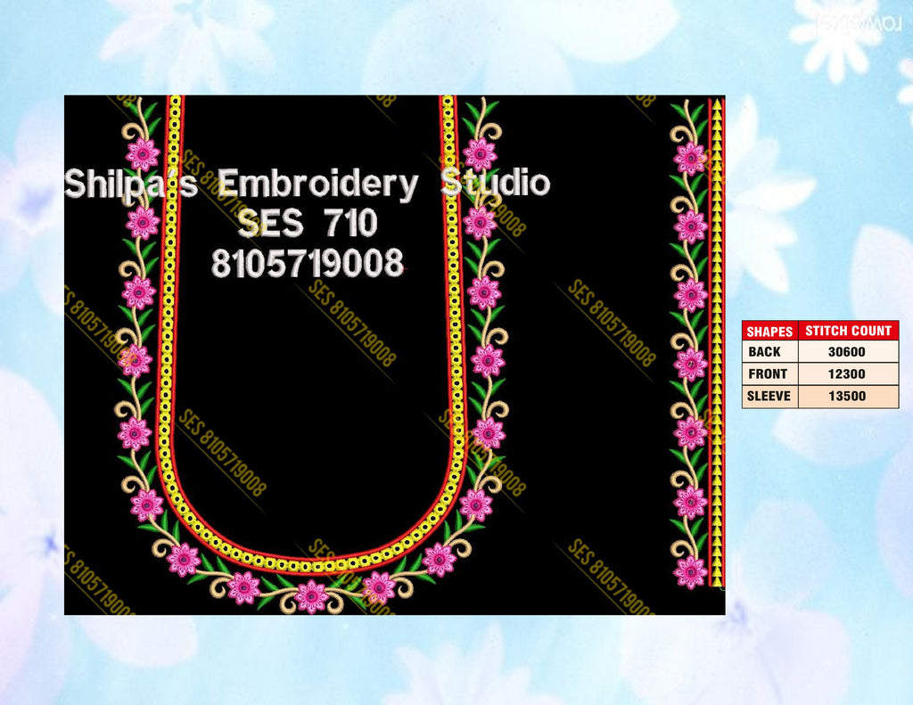 Embroidery Designs 701-800 Series