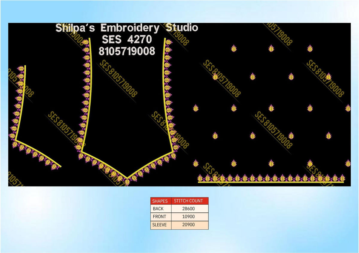 Embroidery Designs 4201-4300 Series