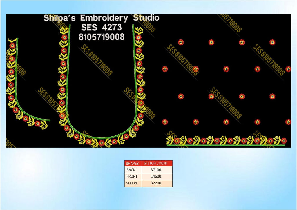 Embroidery Designs 4201-4300 Series
