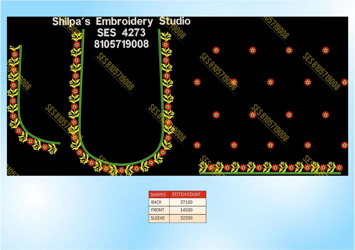 Embroidery Designs 4201-4300 Series