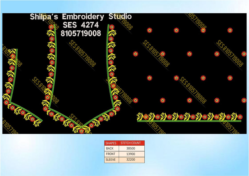 Embroidery Designs 4201-4300 Series
