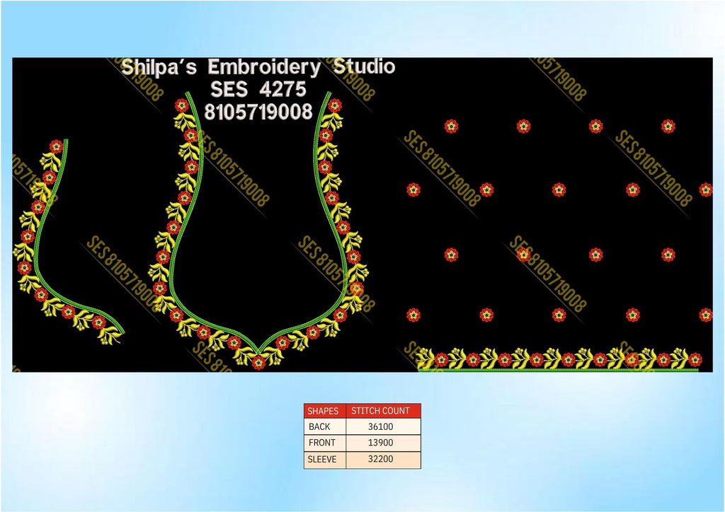 Embroidery Designs 4201-4300 Series