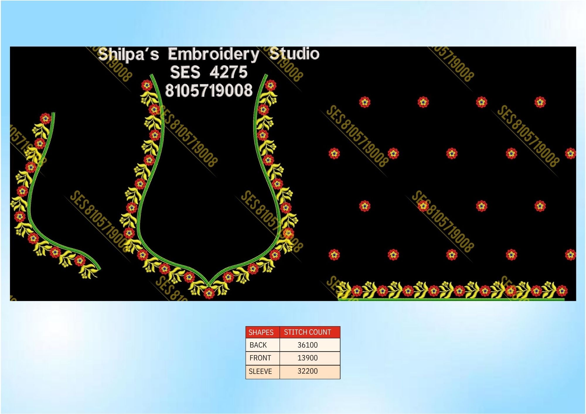 Embroidery Designs 4201-4300 Series