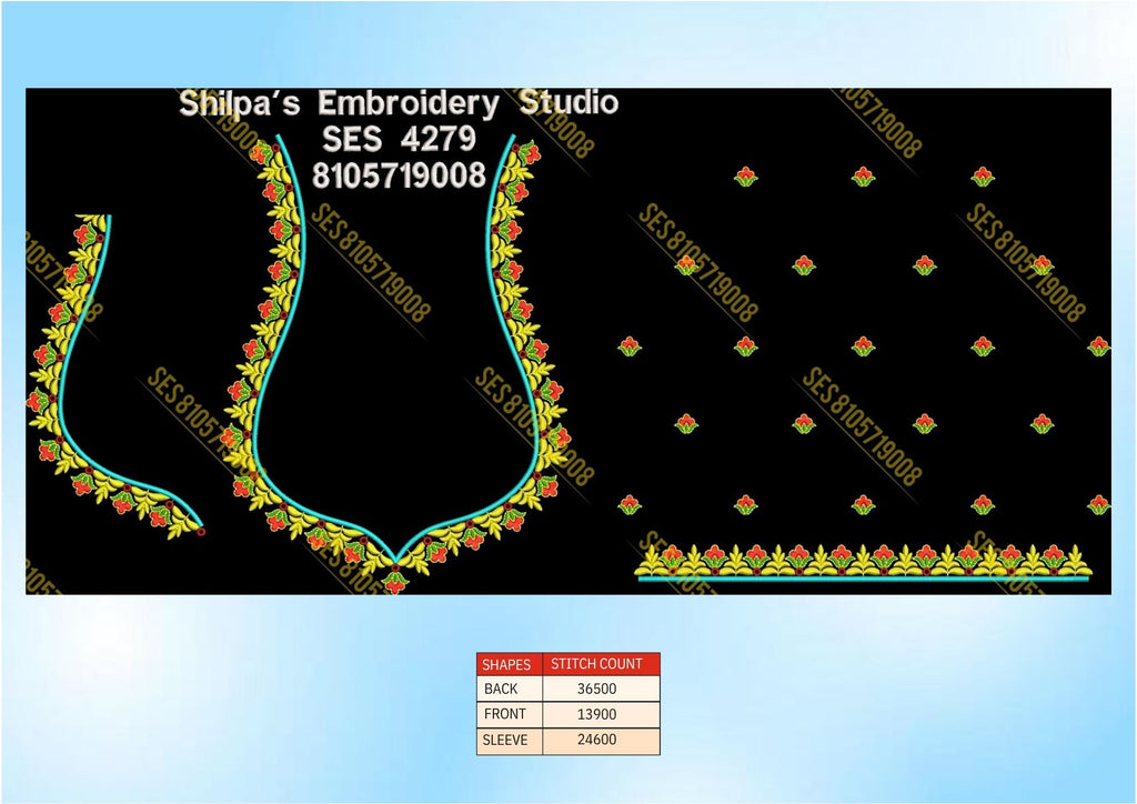 Embroidery Designs 4201-4300 Series