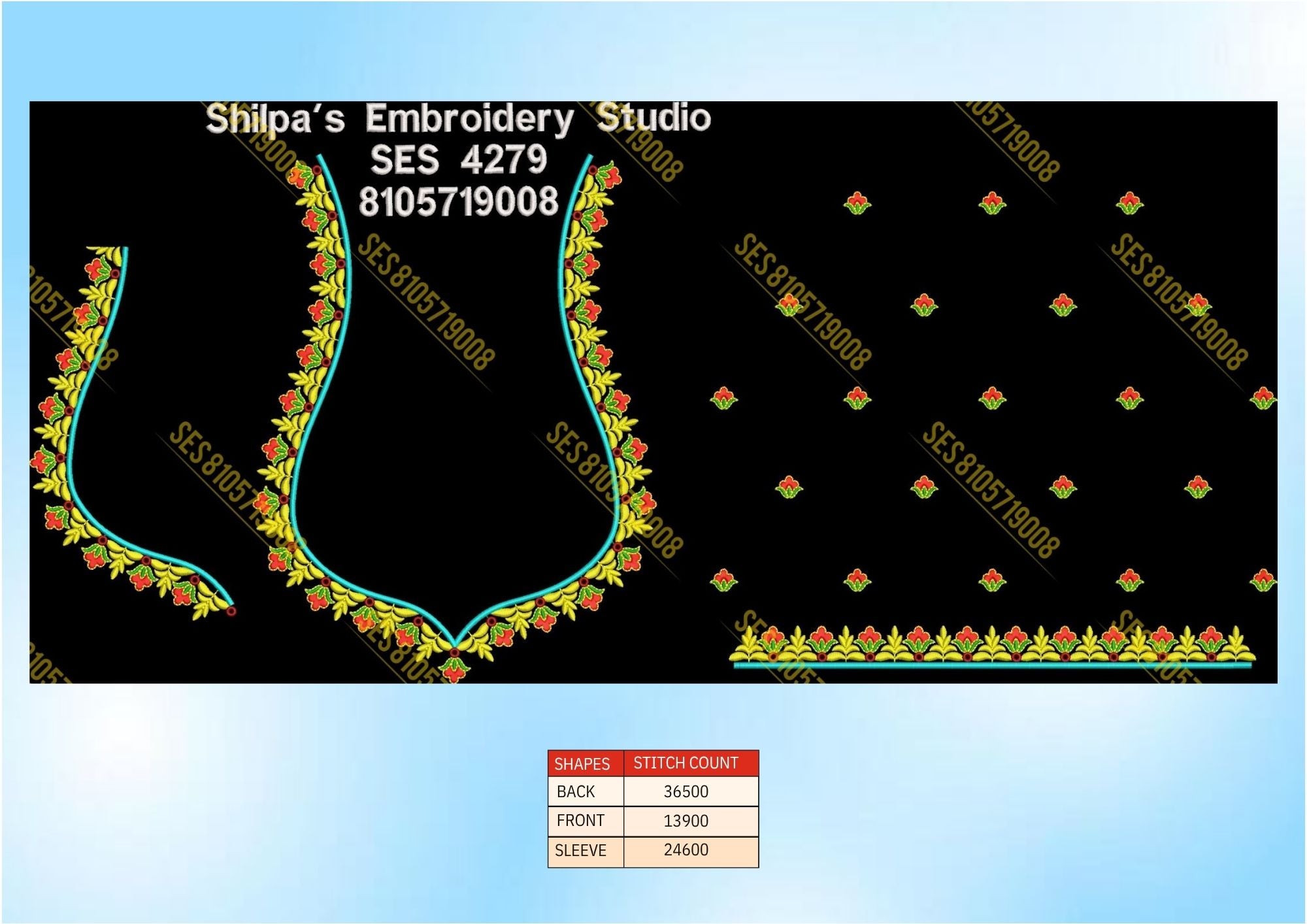 Embroidery Designs 4201-4300 Series
