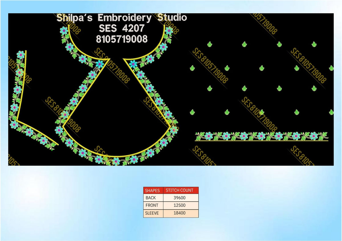 Embroidery Designs 4201-4300 Series