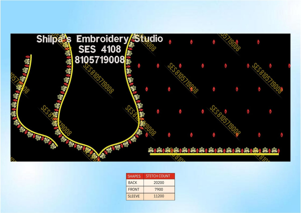 Embroidery Designs 4101-4200 Series