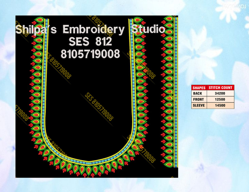 Embroidery Designs 801-900 Series