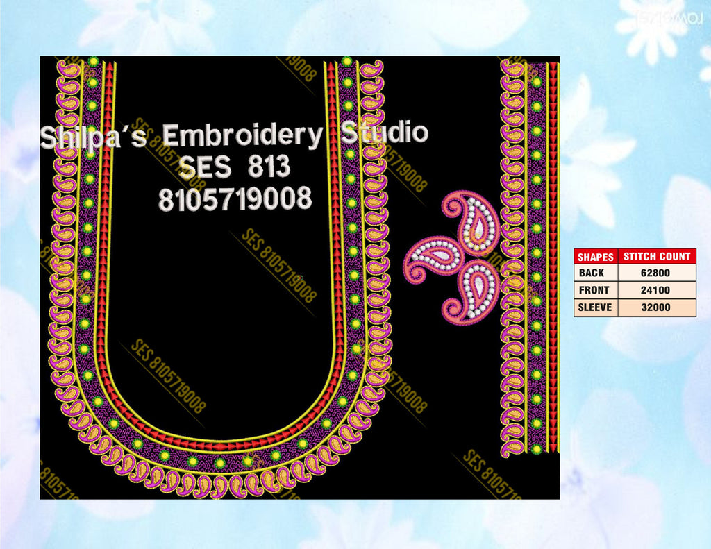 Embroidery Designs 801-900 Series